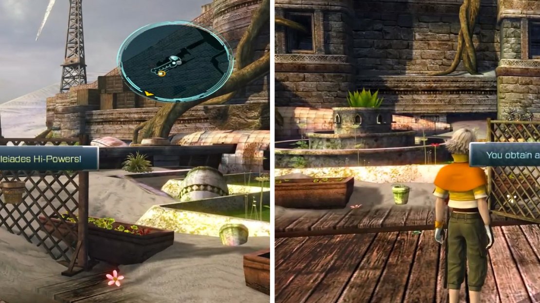Hi-Powers location (left) and Moogle Puppet location (right).