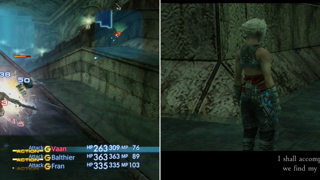 Fight off the Imperial Swordsmen (left) after which Amalia will reluctantly join your party as a guest (right).