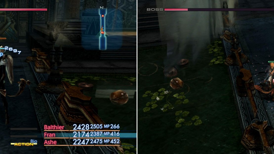 First take out the lesser Judges that accompany Judge Bergan (left) then focus on Judge Bergan himself. Be warned, he becomes more aggressive and combos more when his HP are low (right).