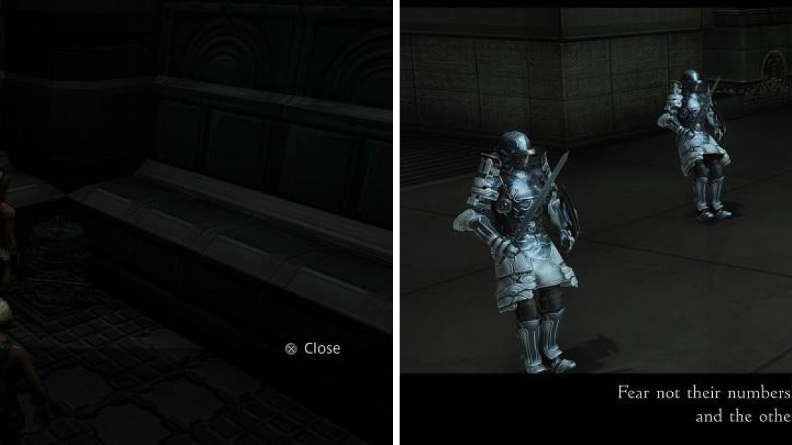 Don’t forget to pick up Infuse while on the ship (left). Take heed of the advice and defeat the Judges to make the other enemies run away (right).