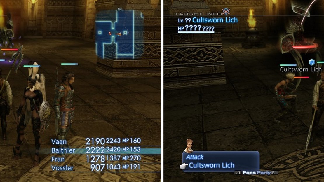 You need to force the Liches to use Divide (left) in order to get the Cultsworn Lich to spawn (right).