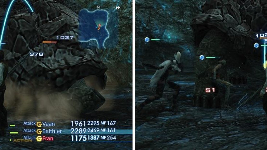 Rocktoise is a strong foe, which comes with the territory of Elite Marks (left). However, it should fall rather easily at this point (right).