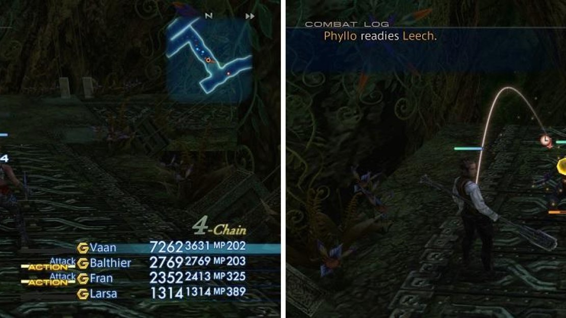 Clear the area of Malboros (left) and at one of the dead ends, Phyllo will appear (right).