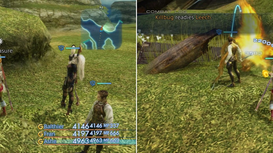 Killbug makes a poor attempt at hiding, mimicking a rather large, out-of-place chest (left). Teach it not to trick people with promises of treasure (right).