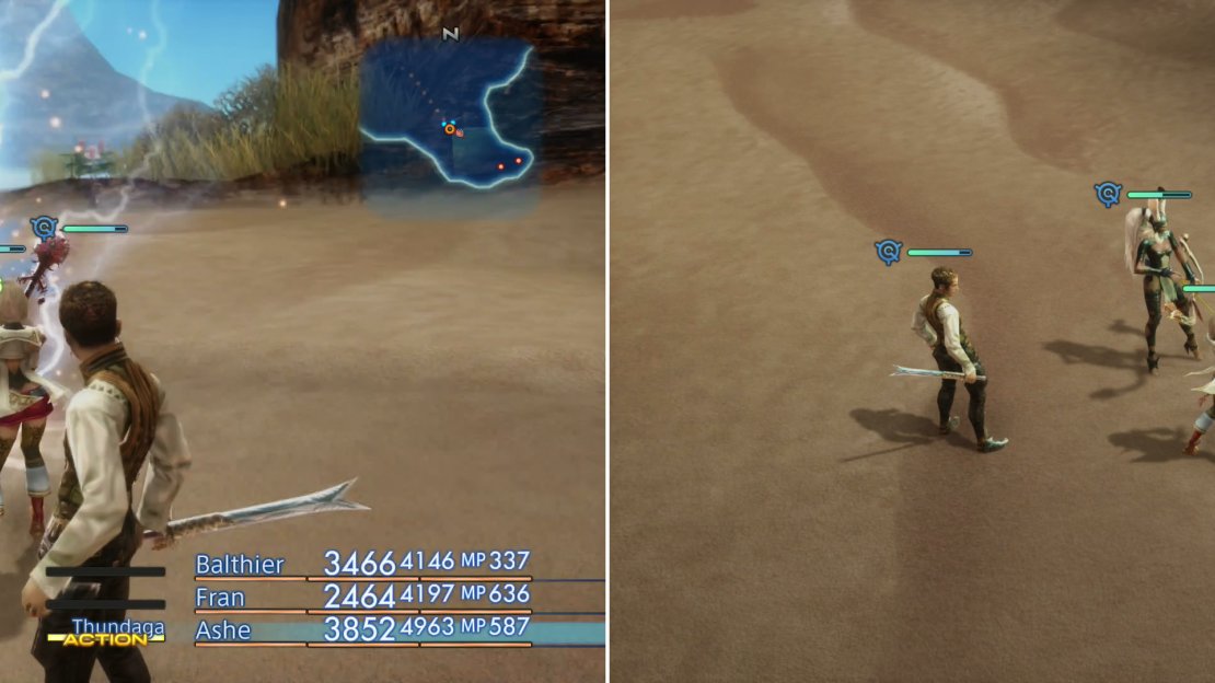 Bull Chocobo will likely be immune to many elements (left), but using Sleep to pacify it, and a non-elemental magick such as Bio (right) to kill it will still earn you an easy victory.