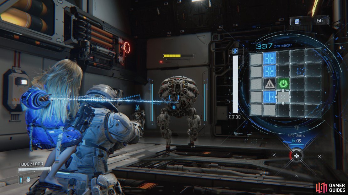Pragmata’s gameplay is even stronger as the game goes on with more enemy variety and more complex hacking grids.