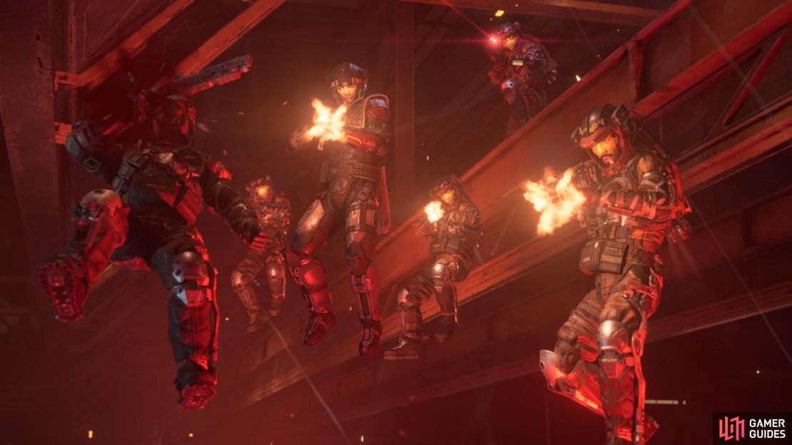 During the mission, another group will attack the facility, turning it hostile.