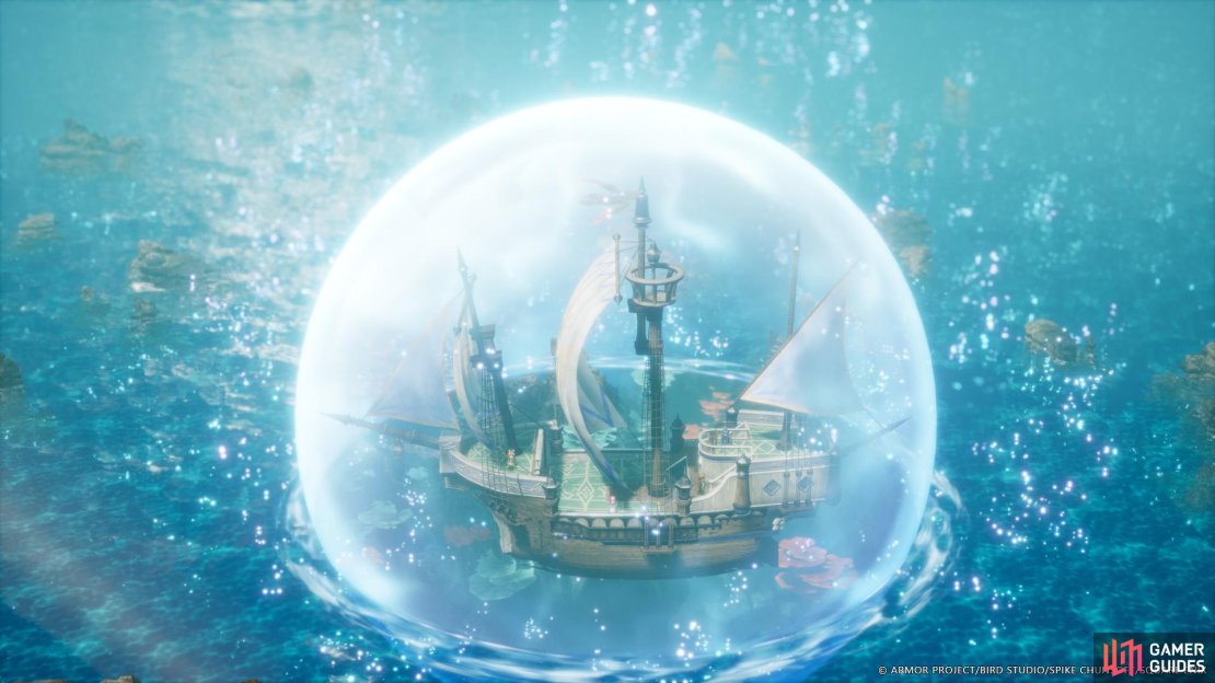 Being able to travel underwater is new to this version of Dragon Quest II.