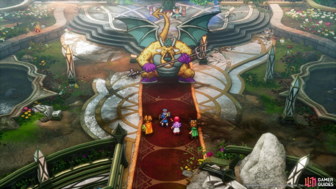 You’ll have a party of four to use in Dragon Quest II HD-2D Remake.