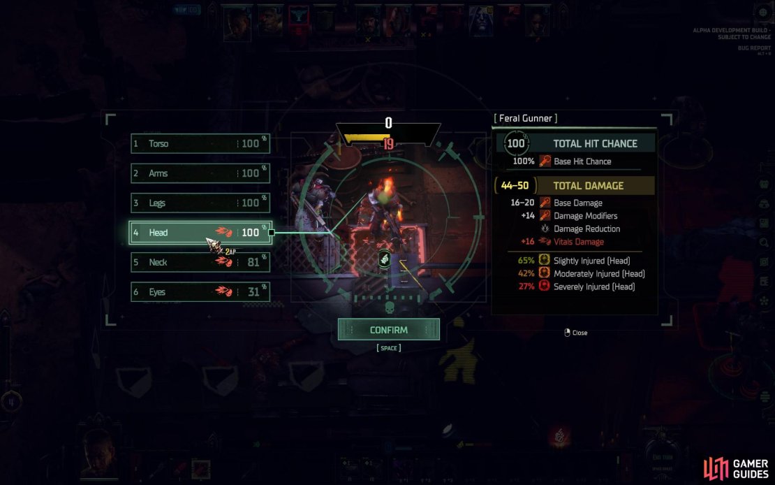 Targeted shots can deal extra damage and inflict debuffs, and in light of how nerfed burst fire is, it’s a tool you’ll need to lean on to win fights.