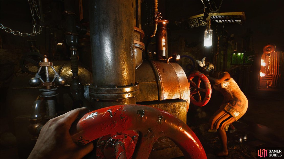 Find the valves in the maze and use them to exit the challenge room.