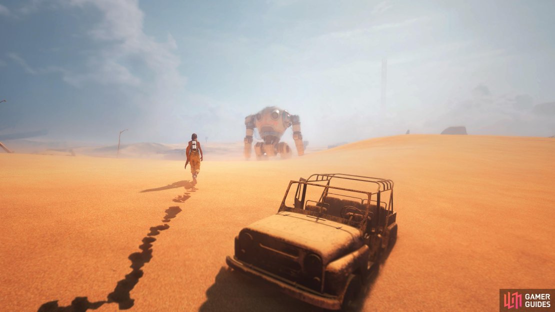 The robot won’t wait for you, and you don’t want to get too far away from it.