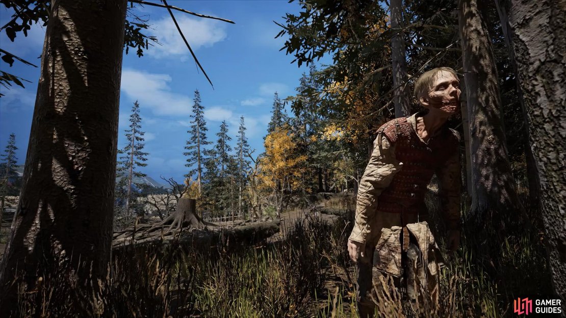 Just a typical resident taking a stroll in the woods.