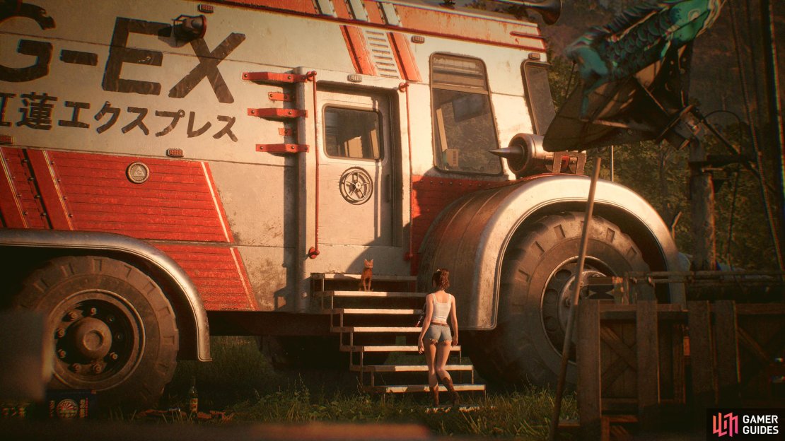 The RV provides a way to increase Choko’s stats by undertaking mini-games using the AP you have acquired.