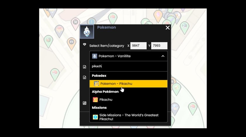 Smart search + item select