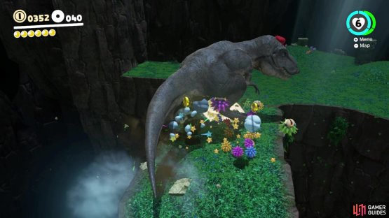 Defeat all of the Burrbos to get a Moon