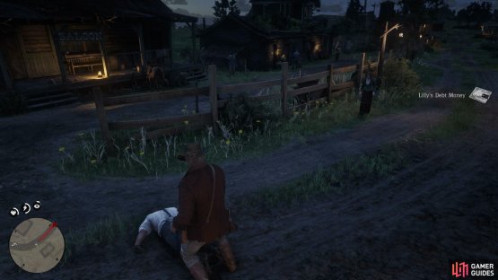 Search Cooper’s body for the debt