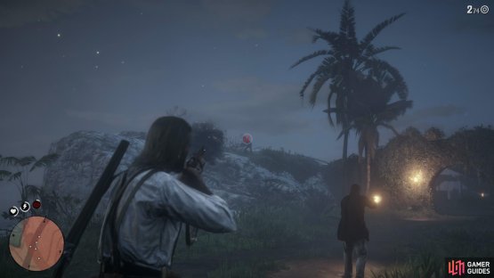Look to the soldier on the left cliff as you reach the final compound