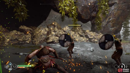 use your fists to knock back the Shadows with shields