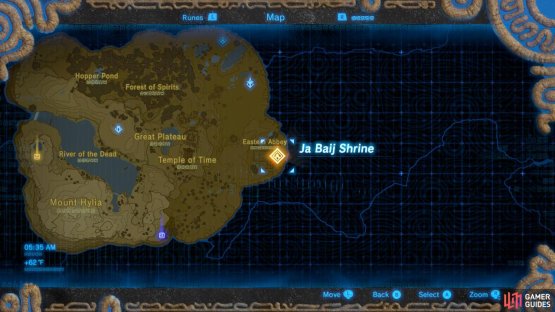 Here is the location of the Ja Baij Shrine.