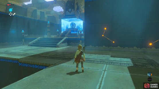 Head over to the characteristic blue area to finish up the trial.