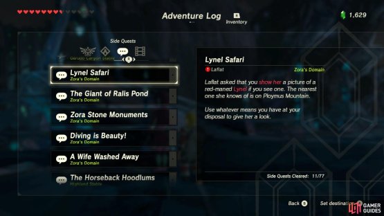 You do need to have repaired your Sheikah Slate