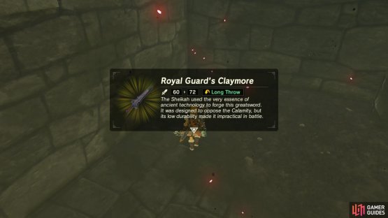 Make sure you have open room in your weapons inventory.