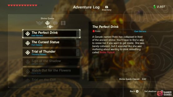 So let&rsquo;s get to work with getting this Gerudo off the activation point!
