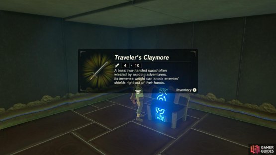 This is a fairly basic sword that will come in handy for when enemies get a bit bulkier.