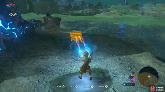 But since you can&rsquo;t swim down there, use Magnesis to yank them up.
