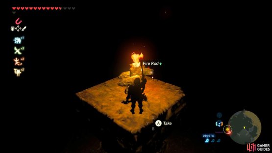 Use torches to light the statues’ sconces
