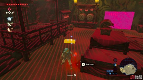 Run around the room&rsquo;s perimeter to pull up these chests