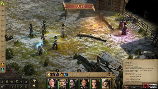 Dovan&rsquo;s weak Will Save makes him vulnerable to Hold Person