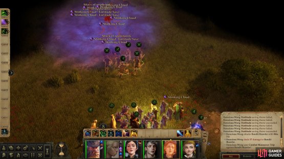 The ol&rsquo; Stinking Cloud + Animate Dead combo can make short work of living enemies, like worgs.