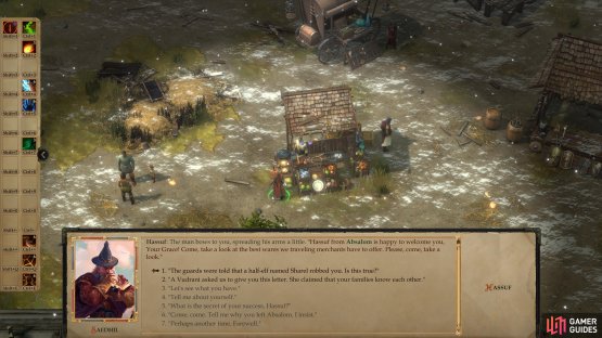 play the part of the errand boy to antagonize Hassuf and appease Shaynih&rsquo;a.