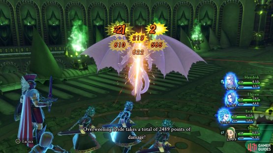 Divide and Fatal Flash is deadly against Overweening Pride
