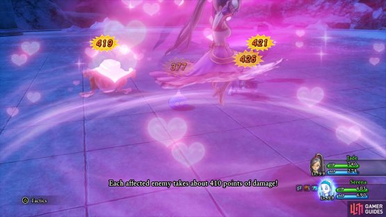 Jade’s Pink Tornado is useful for the second battle.