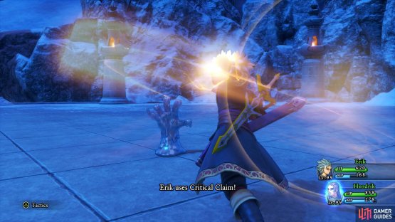 you’ll have to make use of Erik’s Critical Claim to defeat the Hardy Hands in the second battle.
