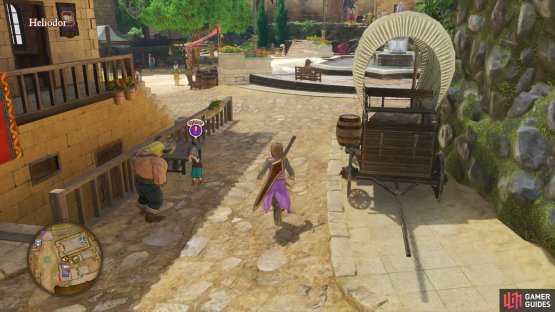 You&rsquo;ll find a girl with a quest just outside the Inn