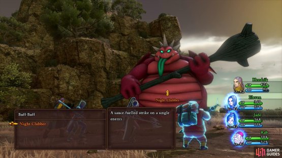 make sure Buff-Buff is the killing blow.