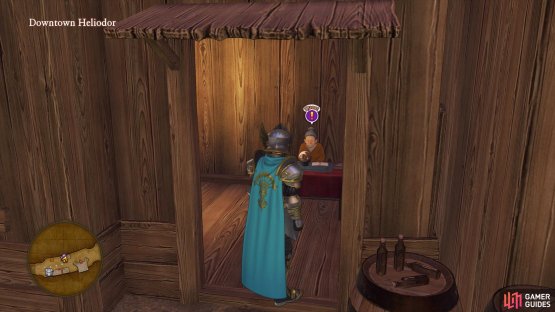 You’ll find Mistress Bev to the east of Downtown Heliodor