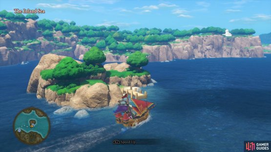 You&rsquo;ll find this island north-east from the Gondolia dock