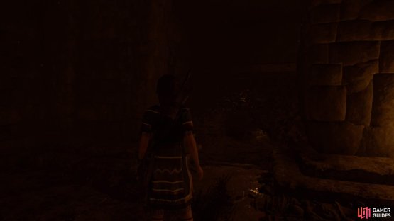 Find the chute on the right side of the room