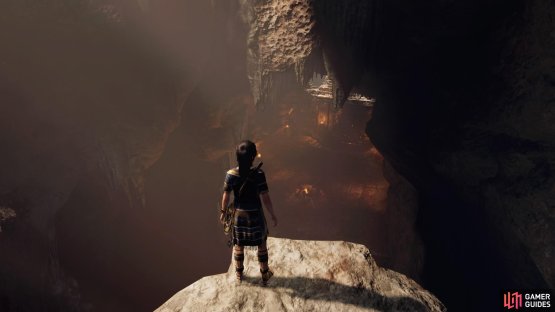 Jump to the craggy wall