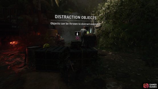 Use objects to distract enemies and isolate them