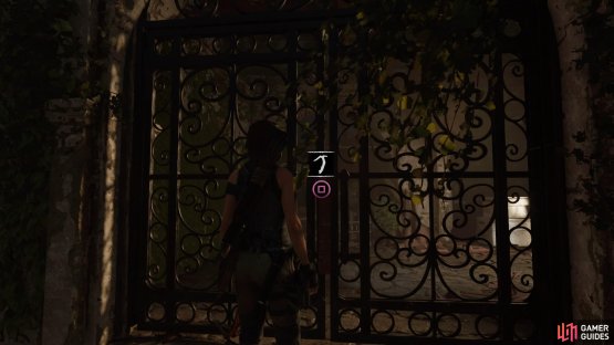 Break through the gate to end this section of the chapter