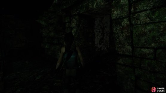 Stick to the right of the room to find the cubby hole