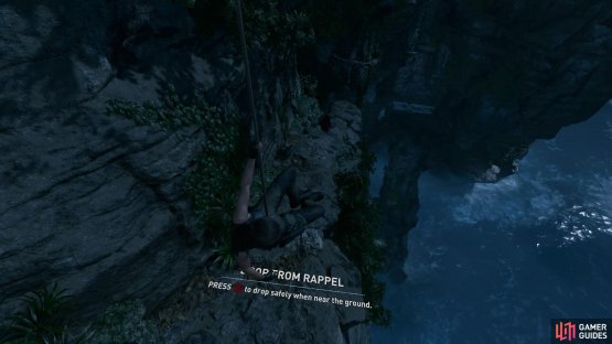 You can rappel from rock surfaces for safer landings