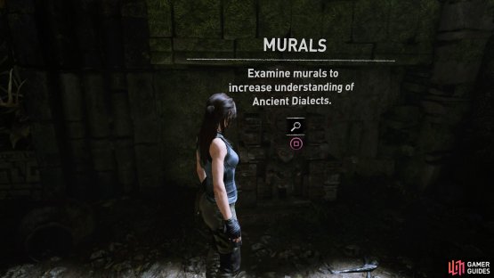 Find the mural on the left