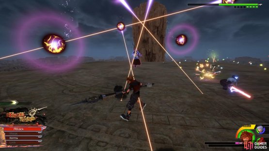 Glide out of the way of the beams